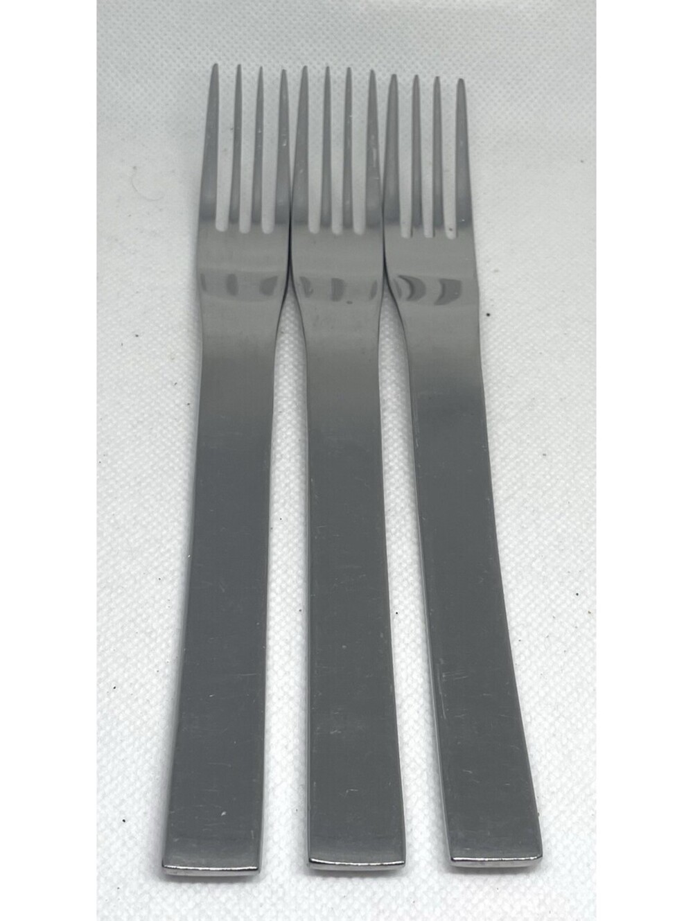 (3) Sasaki ARIA 18/0 Stainless Japan Salad Fork Lot ~ 7 1/8”